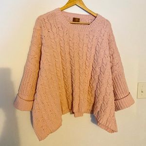 Blush cozy chunky knit sweater